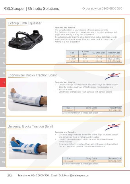 Orthotic Solutions Catalogue 2014 (25.14 MB) - R S L Steeper