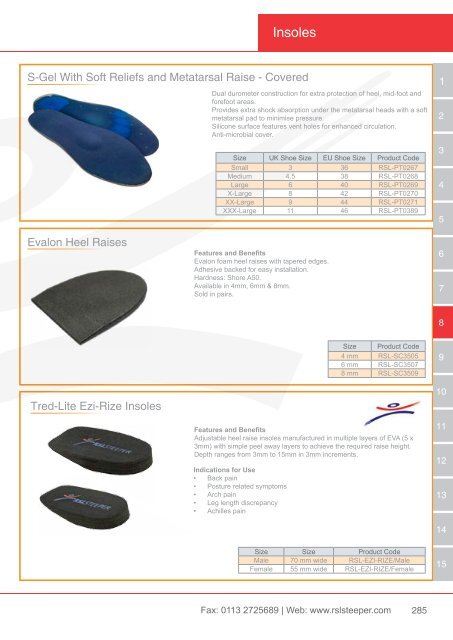 Orthotic Solutions Catalogue 2014 (25.14 MB) - R S L Steeper