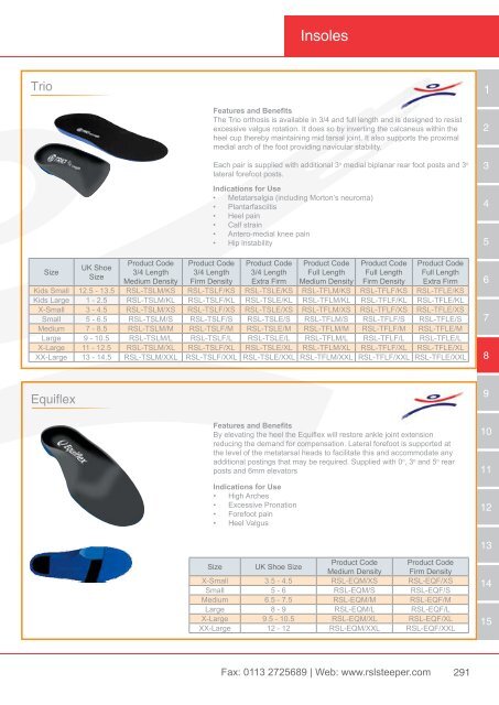 Orthotic Solutions Catalogue 2014 (25.14 MB) - R S L Steeper