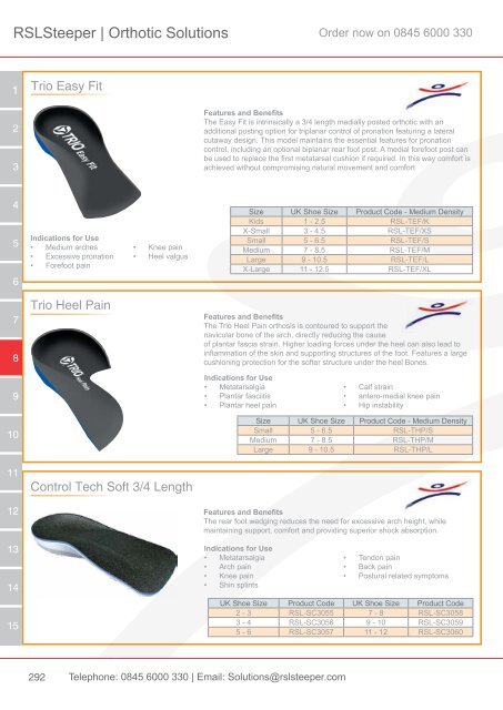 Orthotic Solutions Catalogue 2014 (25.14 MB) - R S L Steeper