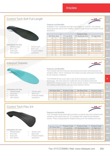 Orthotic Solutions Catalogue 2014 (25.14 MB) - R S L Steeper