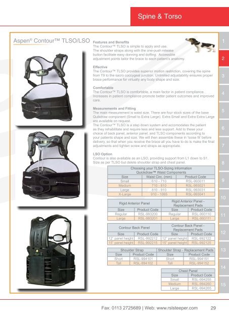 Orthotic Solutions Catalogue 2014 (25.14 MB) - R S L Steeper