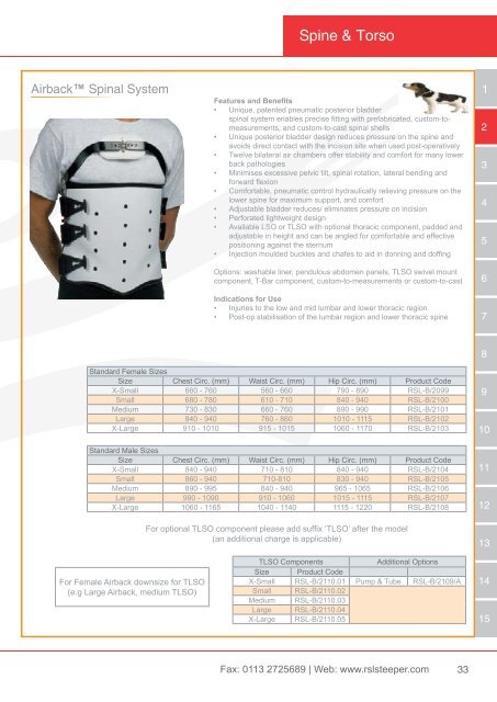 Orthotic Solutions Catalogue 2014 (25.14 MB) - R S L Steeper