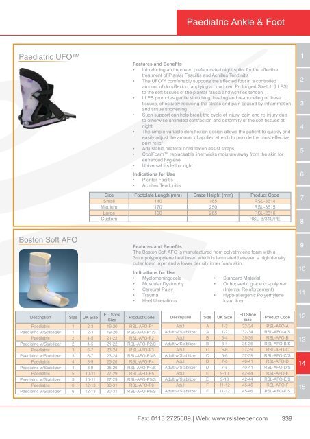 Orthotic Solutions Catalogue 2014 (25.14 MB) - R S L Steeper