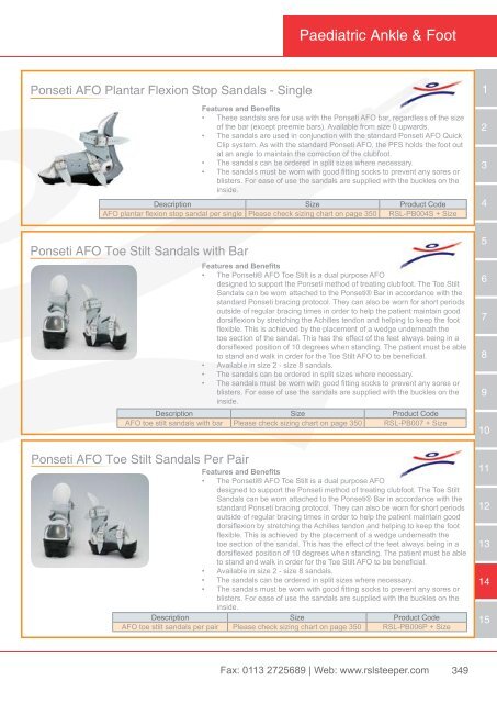 Orthotic Solutions Catalogue 2014 (25.14 MB) - R S L Steeper