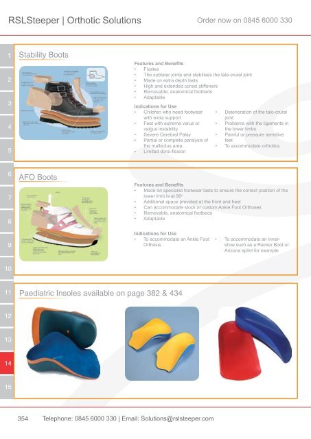 Orthotic Solutions Catalogue 2014 (25.14 MB) - R S L Steeper