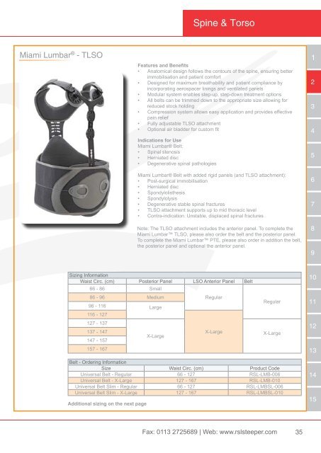 Orthotic Solutions Catalogue 2014 (25.14 MB) - R S L Steeper