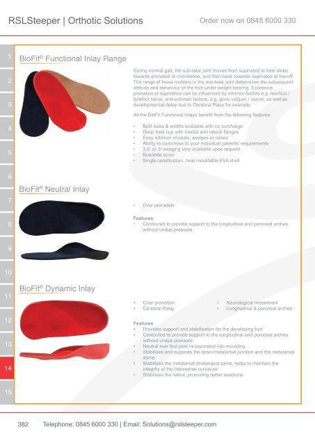 Orthotic Solutions Catalogue 2014 (25.14 MB) - R S L Steeper