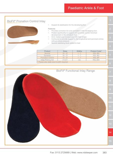 Orthotic Solutions Catalogue 2014 (25.14 MB) - R S L Steeper