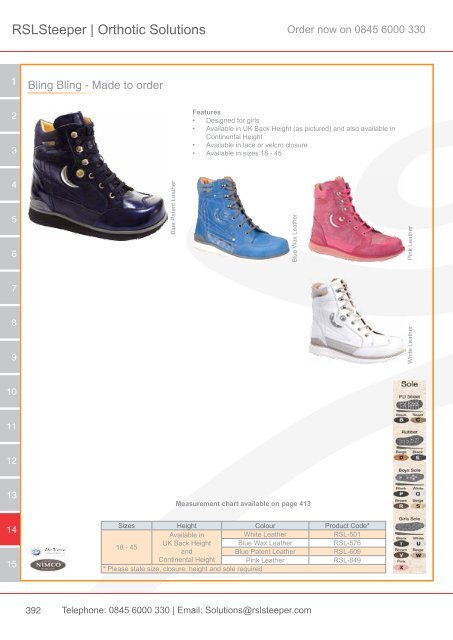 Orthotic Solutions Catalogue 2014 (25.14 MB) - R S L Steeper