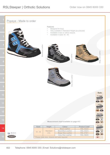 Orthotic Solutions Catalogue 2014 (25.14 MB) - R S L Steeper