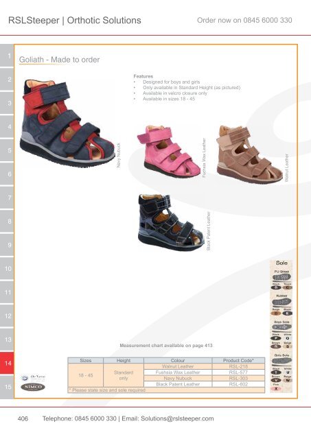 Orthotic Solutions Catalogue 2014 (25.14 MB) - R S L Steeper