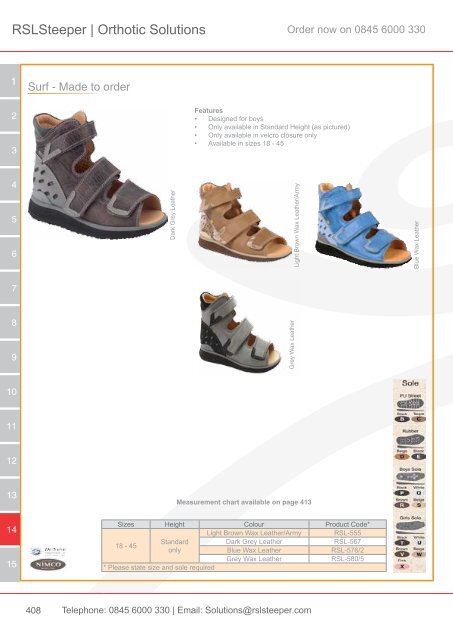 Orthotic Solutions Catalogue 2014 (25.14 MB) - R S L Steeper