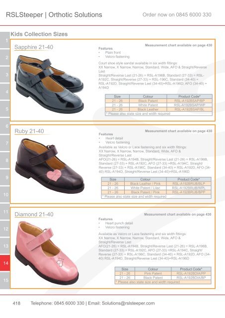 Orthotic Solutions Catalogue 2014 (25.14 MB) - R S L Steeper