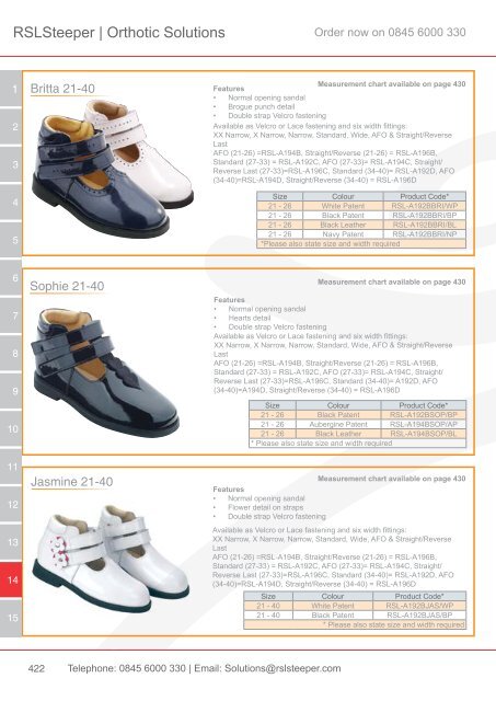 Orthotic Solutions Catalogue 2014 (25.14 MB) - R S L Steeper