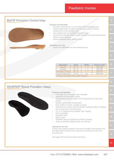 Orthotic Solutions Catalogue 2014 (25.14 MB) - R S L Steeper