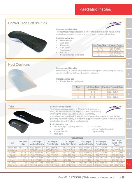 Orthotic Solutions Catalogue 2014 (25.14 MB) - R S L Steeper