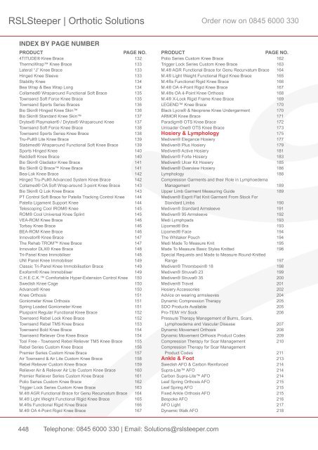 Orthotic Solutions Catalogue 2014 (25.14 MB) - R S L Steeper