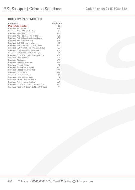 Orthotic Solutions Catalogue 2014 (25.14 MB) - R S L Steeper