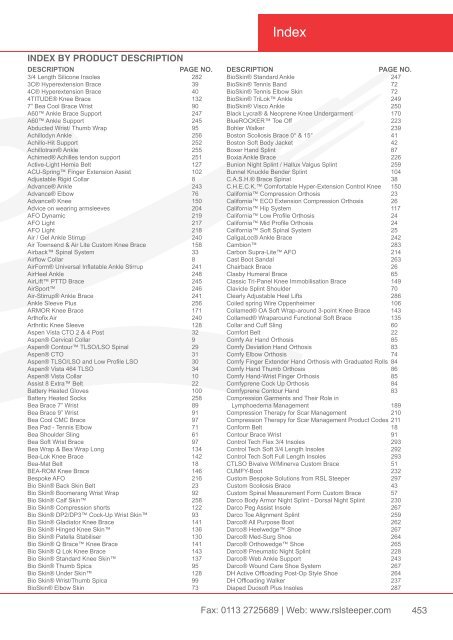 Orthotic Solutions Catalogue 2014 (25.14 MB) - R S L Steeper