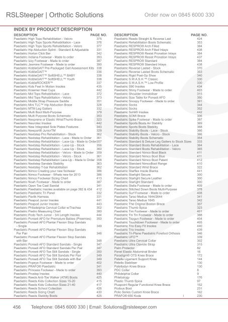 Orthotic Solutions Catalogue 2014 (25.14 MB) - R S L Steeper