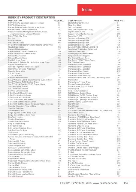 Orthotic Solutions Catalogue 2014 (25.14 MB) - R S L Steeper