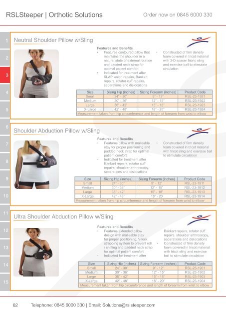 Orthotic Solutions Catalogue 2014 (25.14 MB) - R S L Steeper