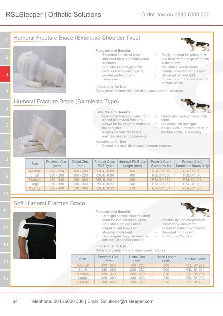 Orthotic Solutions Catalogue 2014 (25.14 MB) - R S L Steeper