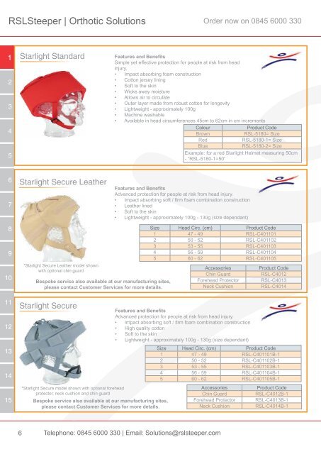 Orthotic Solutions Catalogue 2014 (25.14 MB) - R S L Steeper