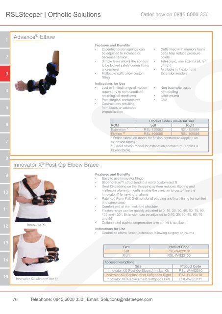 Orthotic Solutions Catalogue 2014 (25.14 MB) - R S L Steeper