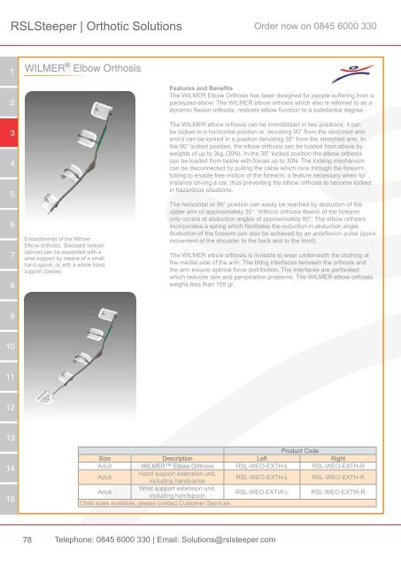 Orthotic Solutions Catalogue 2014 (25.14 MB) - R S L Steeper