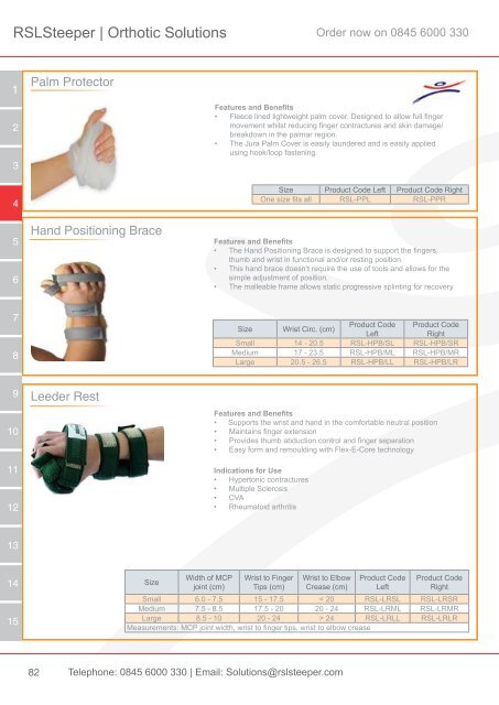 Orthotic Solutions Catalogue 2014 (25.14 MB) - R S L Steeper