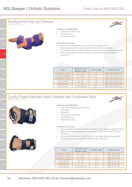 Orthotic Solutions Catalogue 2014 (25.14 MB) - R S L Steeper