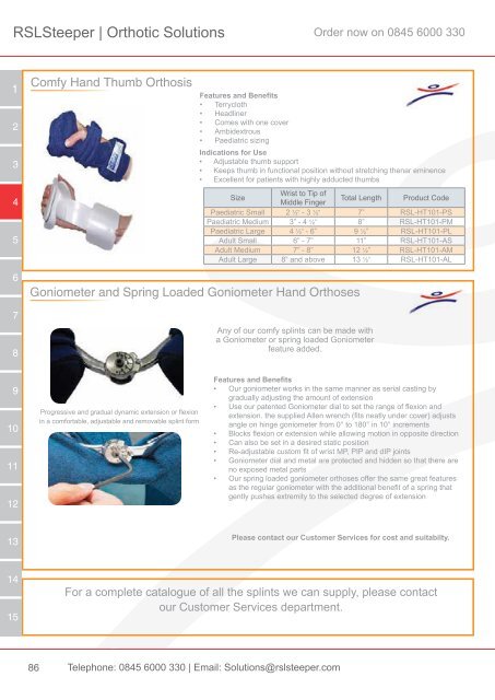 Orthotic Solutions Catalogue 2014 (25.14 MB) - R S L Steeper