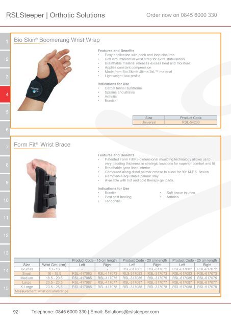 Orthotic Solutions Catalogue 2014 (25.14 MB) - R S L Steeper