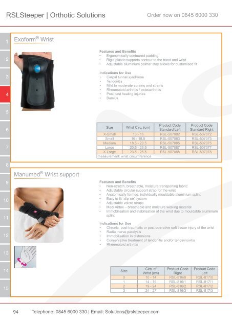 Orthotic Solutions Catalogue 2014 (25.14 MB) - R S L Steeper