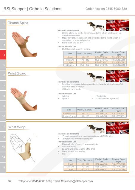 Orthotic Solutions Catalogue 2014 (25.14 MB) - R S L Steeper