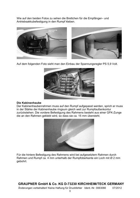 Bauanleitung ASH 31 Mi (PDF) - TANGENT Modelltechnik