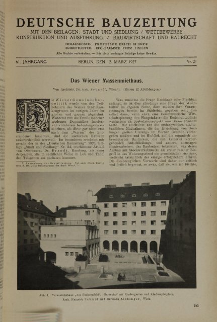 DEUTSCHE BAUZEITUNG