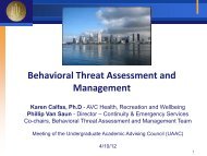 Behavioral Threat Assessment & Management - Academic Affairs ...