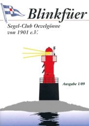 SCOe Fahrtensegler unterwegs 2008 - Segel-Club Oevelgönne von ...