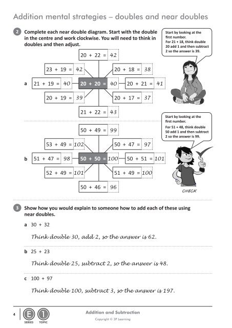 Addition and subtraction answers.pdf - Moree Web