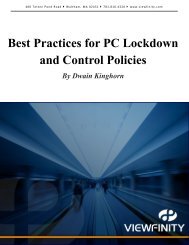 Best Practices for PC Lockdown and Control Policies - Viewfinity