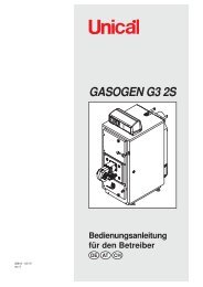 GASOGEN G3 2S Betriebsanweisung - Unical Deutschland