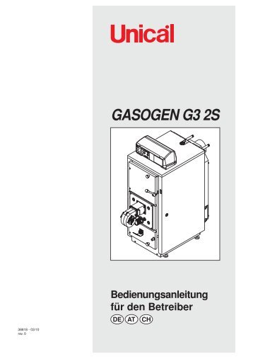 GASOGEN G3 2S Betriebsanweisung - Unical Deutschland