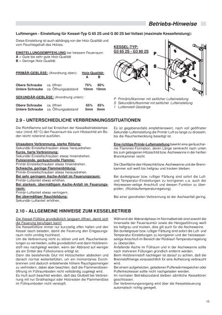GASOGEN G3 2S Betriebsanweisung - Unical Deutschland