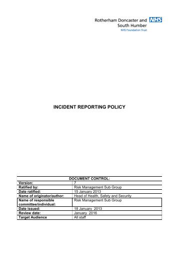 incident reporting policy and procedure v6 0 heart of incident report policy