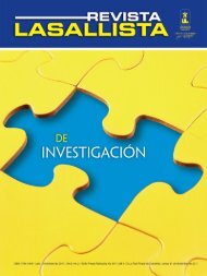 Revista LASALLISTA de Investigación - Corporación Universitaria ...