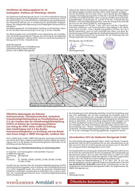 Amtsblatt Stadt Wernigerode 08 - 2013 (6.00 MB)