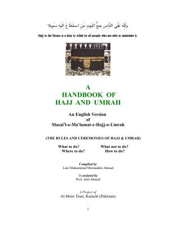 A HANDBOOK OF HAJJ AND UMRAH